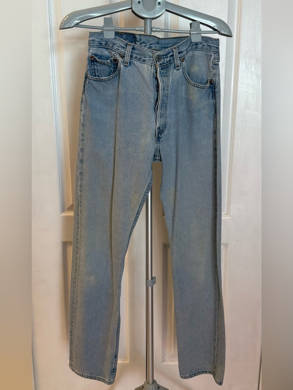 1990’s Vintage Levi's 501 Button Fly Light Wash Jeans